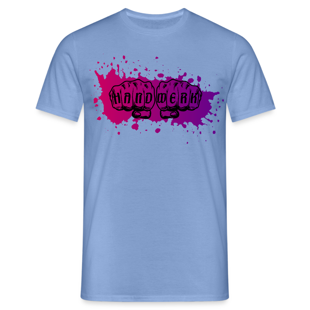 Unisex T-Shirt "Splash-Violett" carolina blue Männer T-Shirt