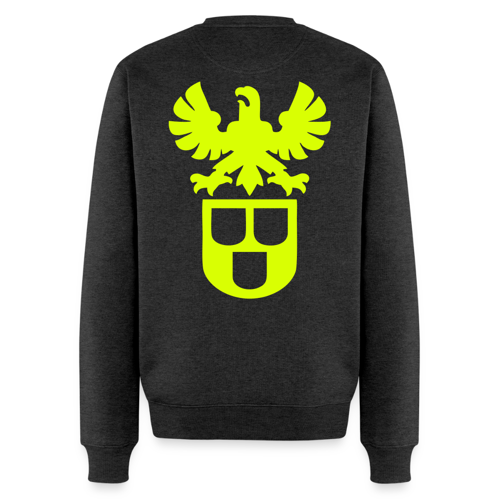 Unisex Premium Pullover "Maler+Lackierer" neongelb Anthrazit meliert Männer Premium Pullover