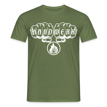 Unisex T-Shirt "Klimatechniker" Militärgrün Männer T-Shirt