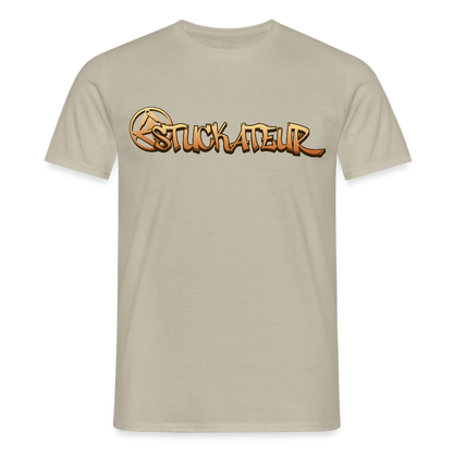 Unisex T-Shirt "Stuckateur" Sandbeige Männer T-Shirt