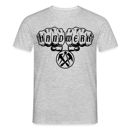 Unisex T-Shirt "Dachdecker" Grau meliert Männer T-Shirt