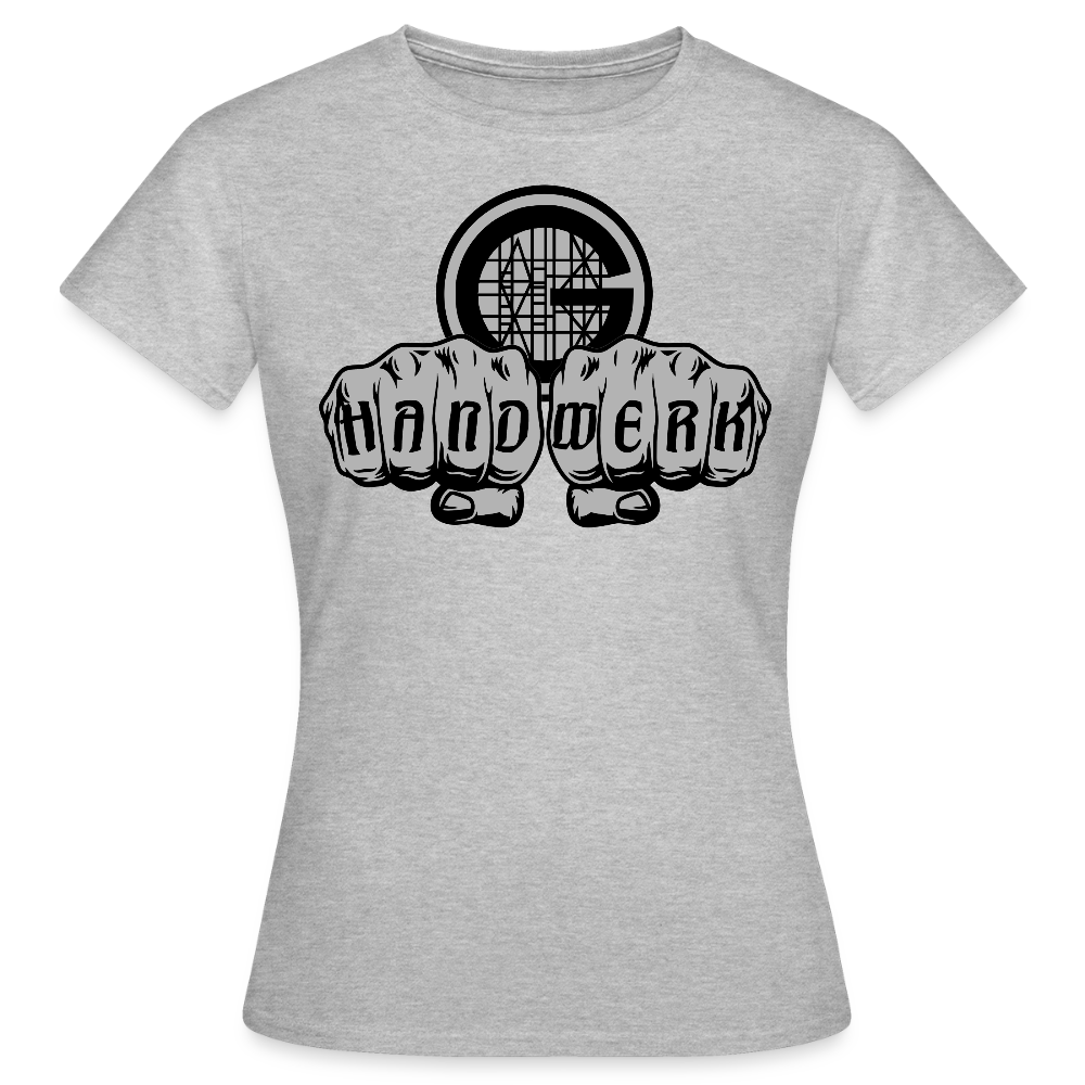 Frauen T-Shirt "Gerüstbauer" - Grau meliert