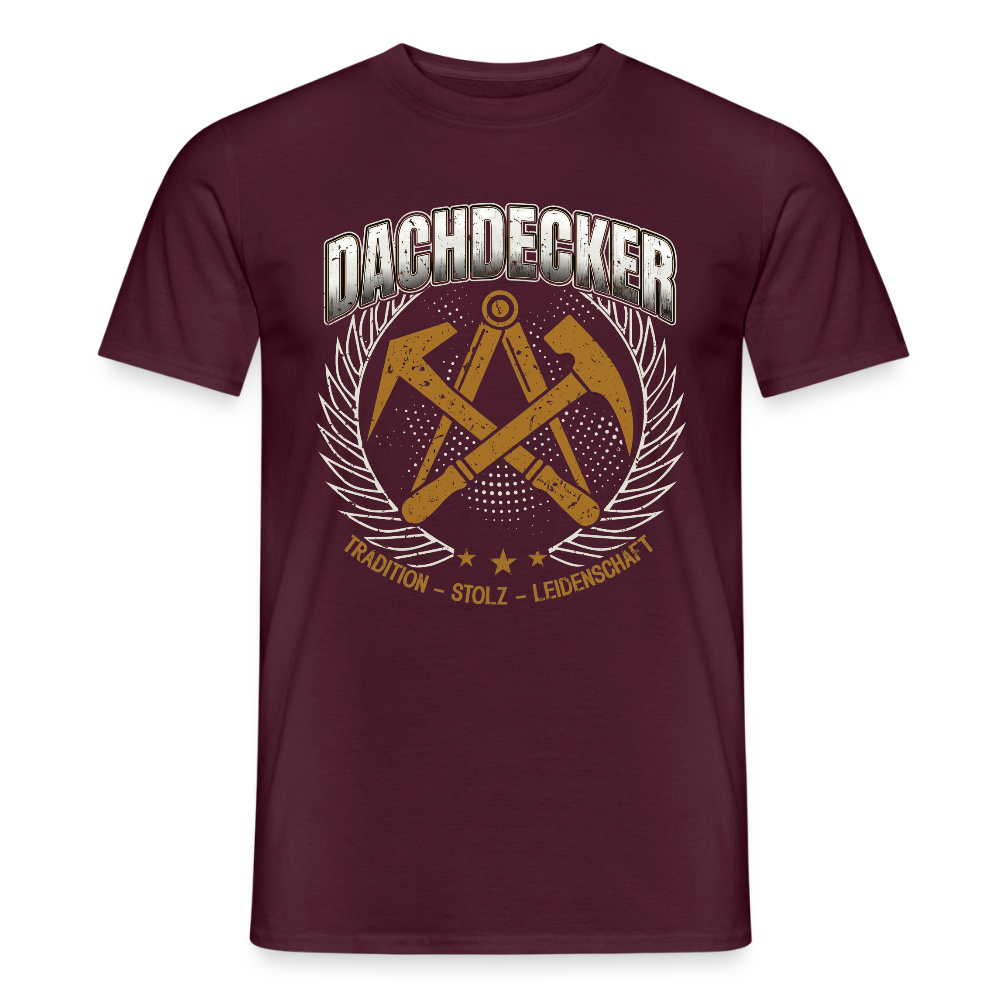 Unisex Dachdecker T-Shirt von Spreadconnect, traditionelles Design, bequemes Männer T-Shirt aus weichem Stoff, frontales Druckmotiv