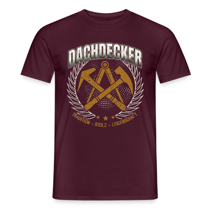 Unisex Dachdecker T-Shirt von Spreadconnect, traditionelles Design, bequemes Männer T-Shirt aus weichem Stoff, frontales Druckmotiv