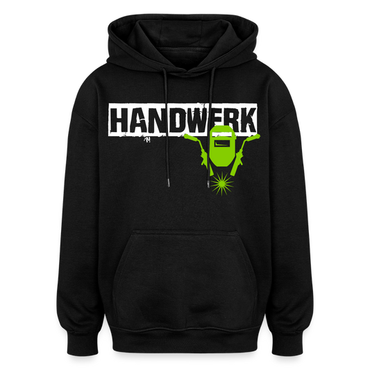 Oversized Unisex Hoodie "Schweisser" - Schwarz