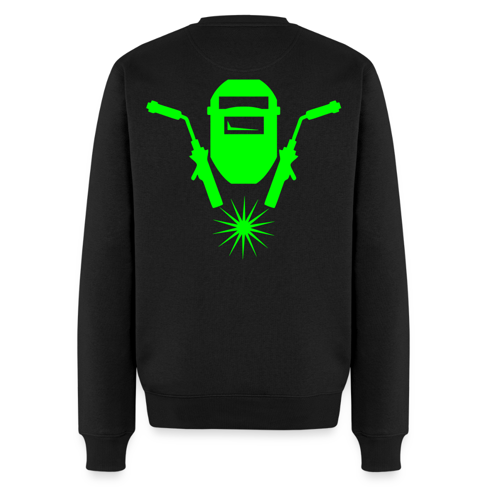 Unisex Premium Pullover "Schweisser" neongrün Schwarz Männer Premium Pullover