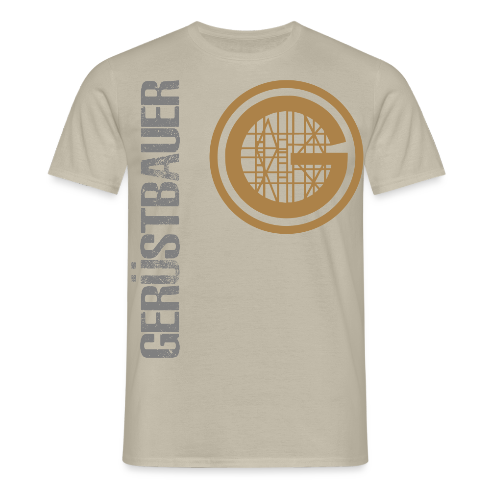 Unisex T-Shirt "Gerüstbauer" - Sandbeige