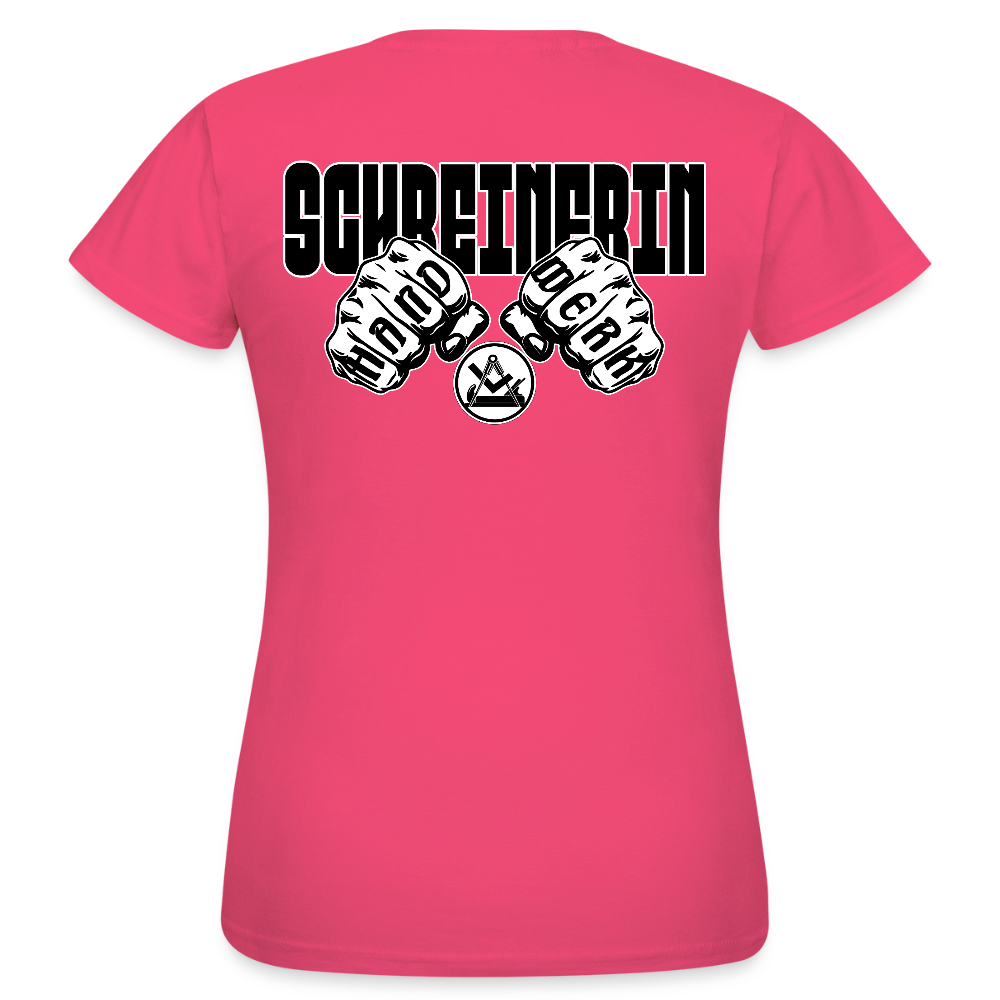 Frauen T-Shirt "Schreinerin" (beidseitig bedruckt) Azalea Frauen T-Shirt