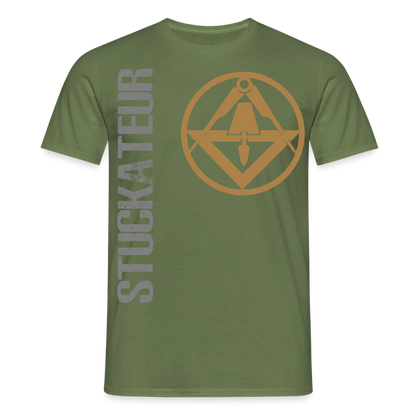 Unisex T-Shirt "Stuckateur" Militärgrün Männer T-Shirt