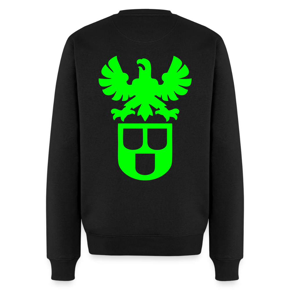 Unisex Premium Pullover "Maler" neongrün Schwarz Männer Premium Pullover