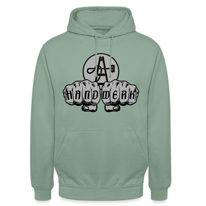 Unisex Hoodie "Gebäudereiniger" Graugrün Unisex Hoodie