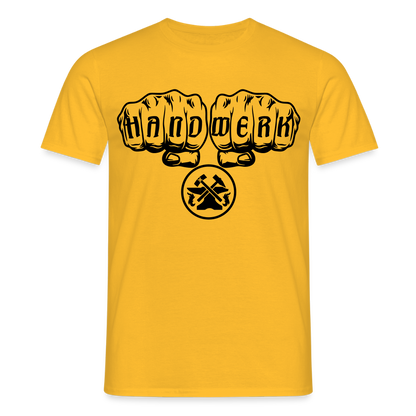 Unisex T-Shirt "Metallbauer" Gelb Männer T-Shirt
