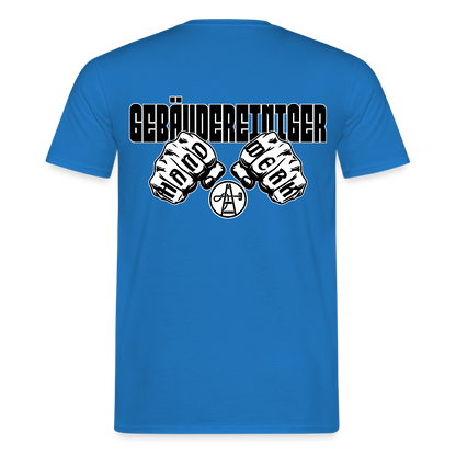 Unisex T-Shirt "Gebäudereiniger" (beidseitig bedruckt) - Royalblau