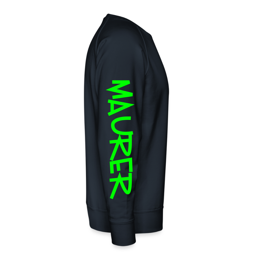 Unisex Premium Pullover "Maurer" neongrün Männer Premium Pullover