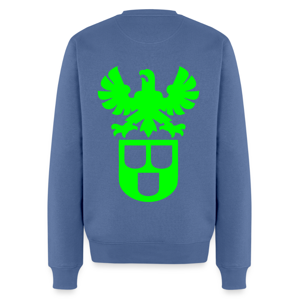 Unisex Premium Pullover "Lackierer" neongrün Taubenblau Männer Premium Pullover