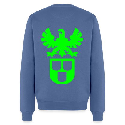Unisex Premium Pullover "Lackierer" neongrün Taubenblau Männer Premium Pullover