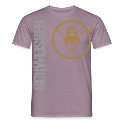 Unisex T-Shirt "Schweisser" Lilagrau Männer T-Shirt