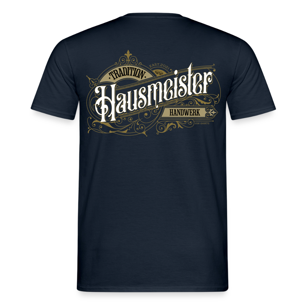 Unisex T-Shirt "Hausmeister"-Nostalgie von Spreadconnect, Männer T-Shirt aus Baumwolle mit vintage Druck, lässiges Design