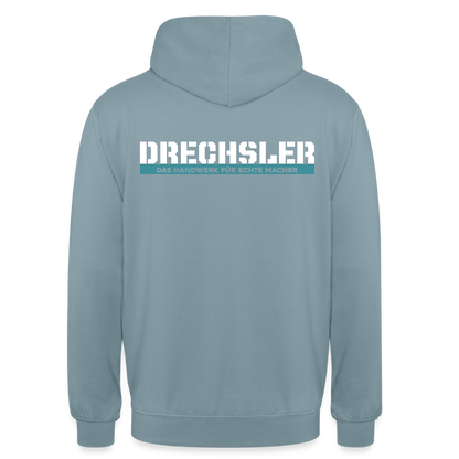 Unisex Hoodie HW-300 | MACHER "Drechsler" Nebelblau Unisex Hoodie {{ color }}