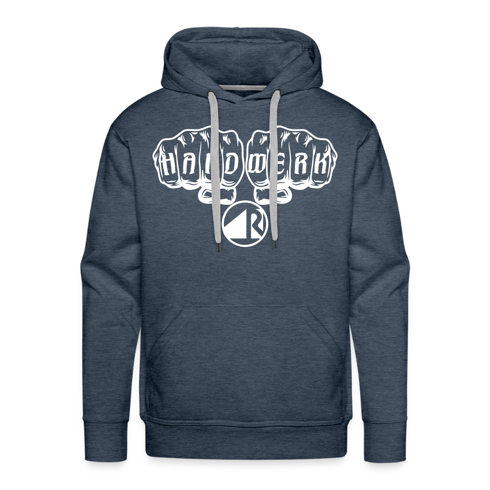 Männer Premium Hoodie "Raumausstatter" Jeansblau Männer Premium Hoodie