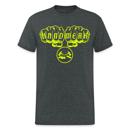 Unisex T-Shirt "Feuerwehr 6" - Dunkelgrau meliert