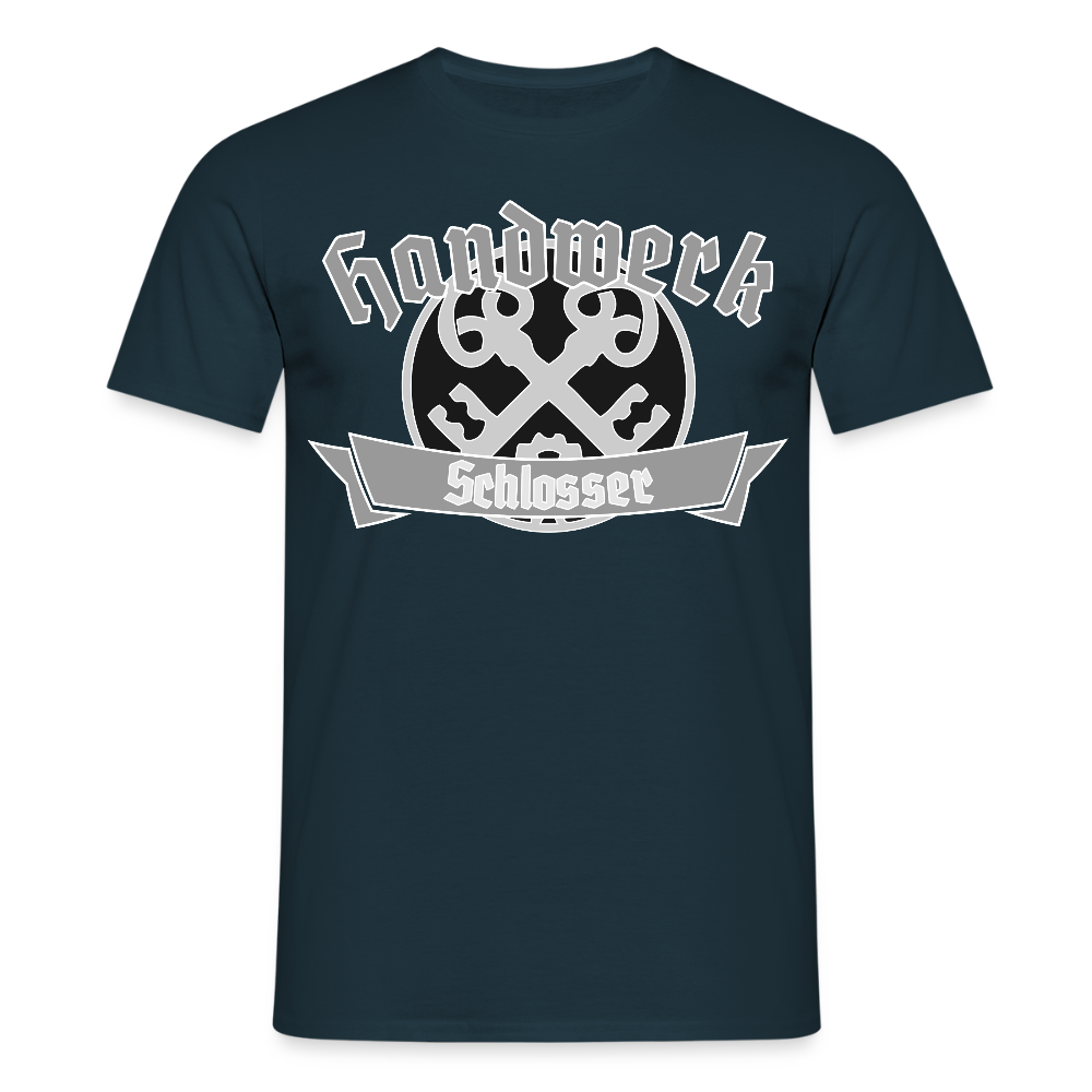 Unisex T-Shirt "Schlosser" Navy Männer T-Shirt