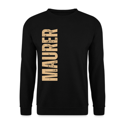 Unisex Pullover "Maurer" Schwarz Unisex Pullover