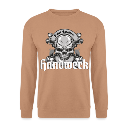 Unisex Pullover "Skull-Maler/Lackierer" Mocca Unisex Pullover