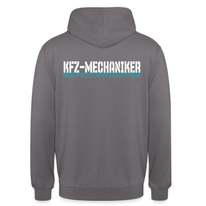 Unisex Hoodie HW-300 | MACHER "KFZ-Mechaniker" Mittelgrau Unisex Hoodie {{ color }}