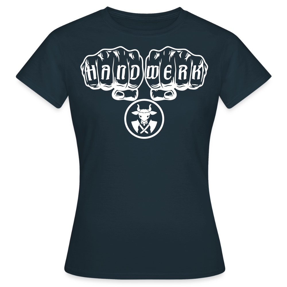 Frauen T-Shirt "Metzger" Navy Frauen T-Shirt
