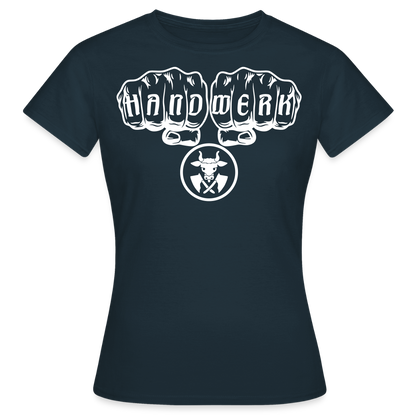 Frauen T-Shirt "Metzger" Navy Frauen T-Shirt
