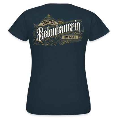 Frauen T-Shirt "Betonbauerin" von Spreadconnect mit nostalgischem Druck, weiches Baumwollmaterial, fit für casual Alltag