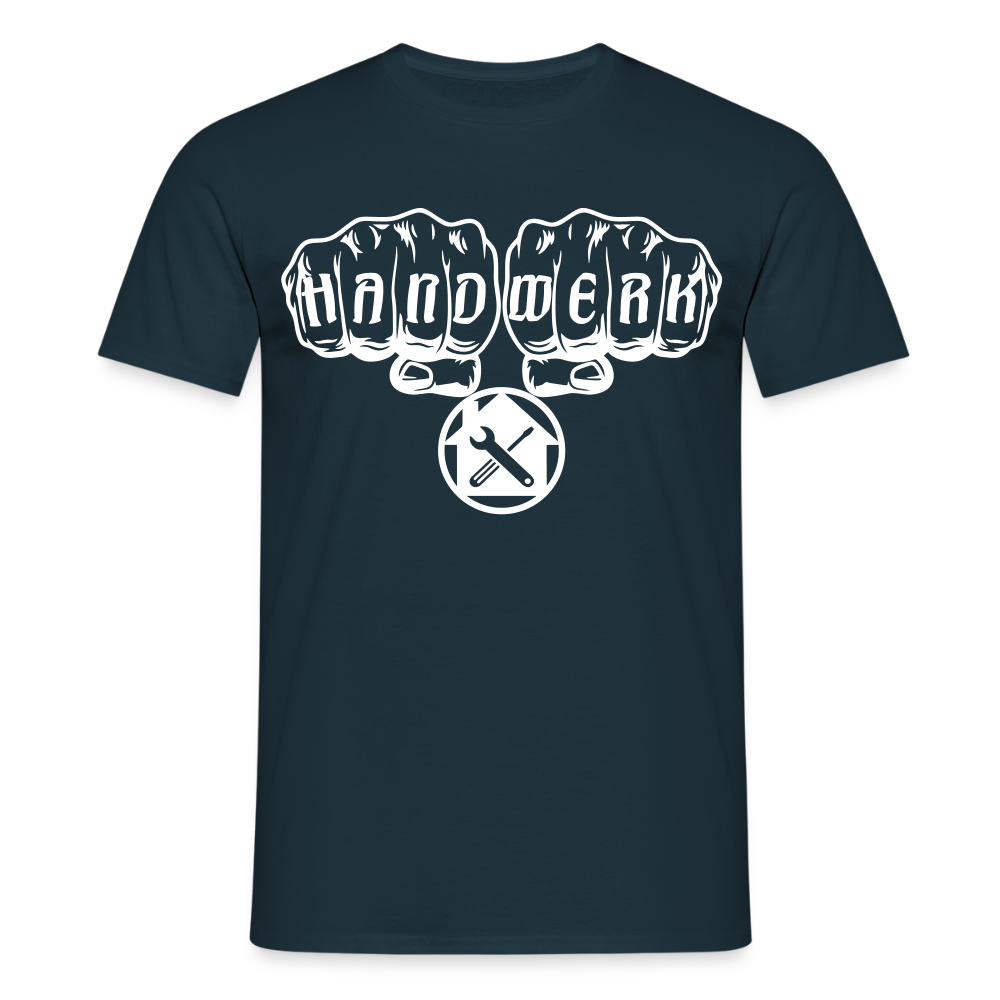 Unisex T-Shirt "Hausmeister" Navy Männer T-Shirt