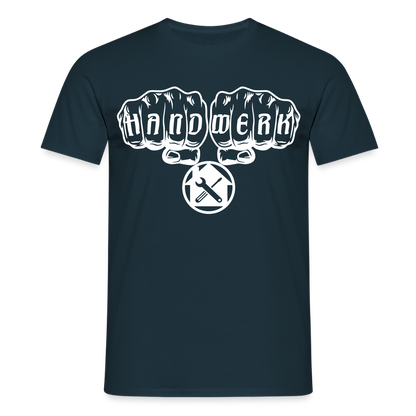 Unisex T-Shirt "Hausmeister" Navy Männer T-Shirt