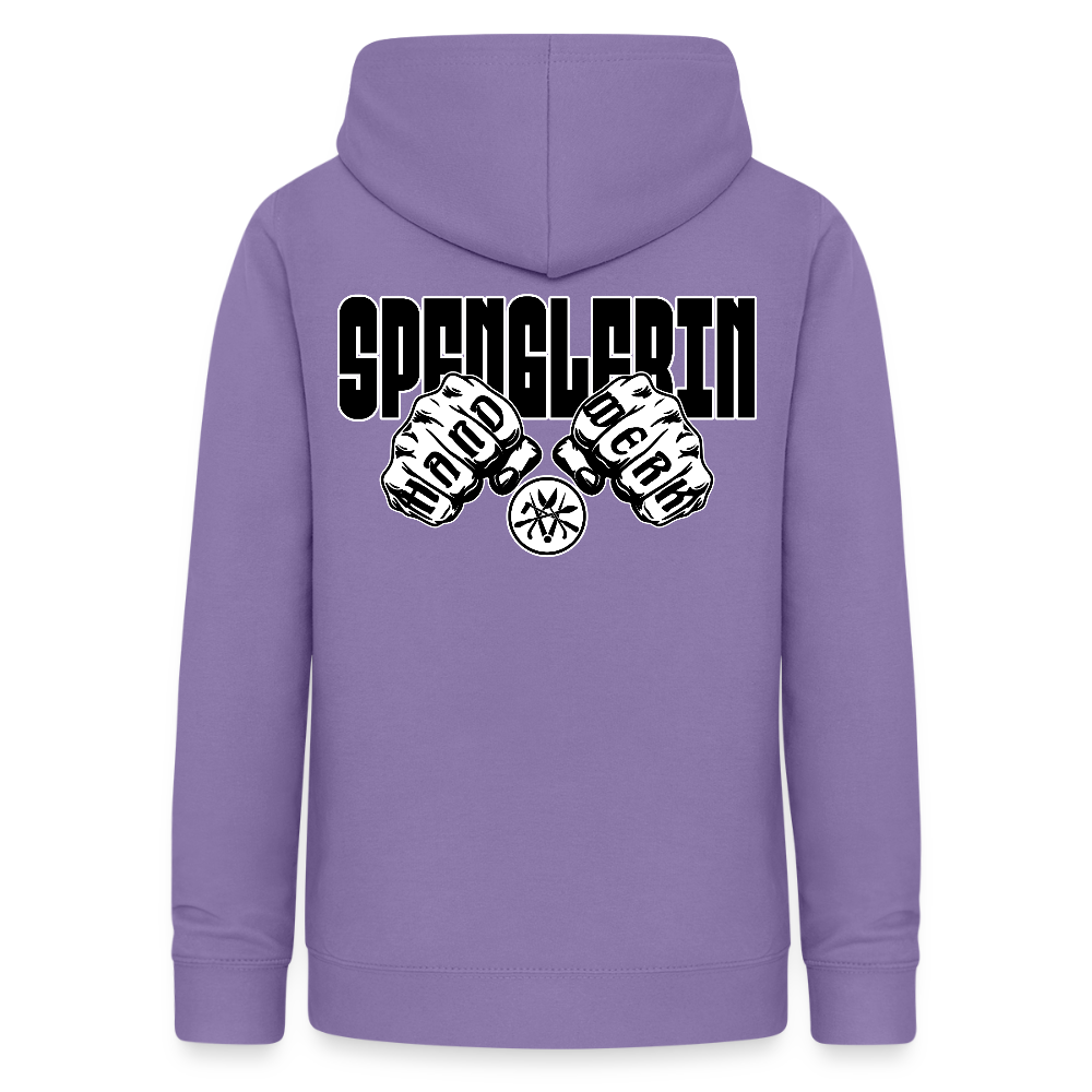 Frauen Hoodie "Spenglerin" (beidseitig beruckt) Lavendel Frauen Hoodie