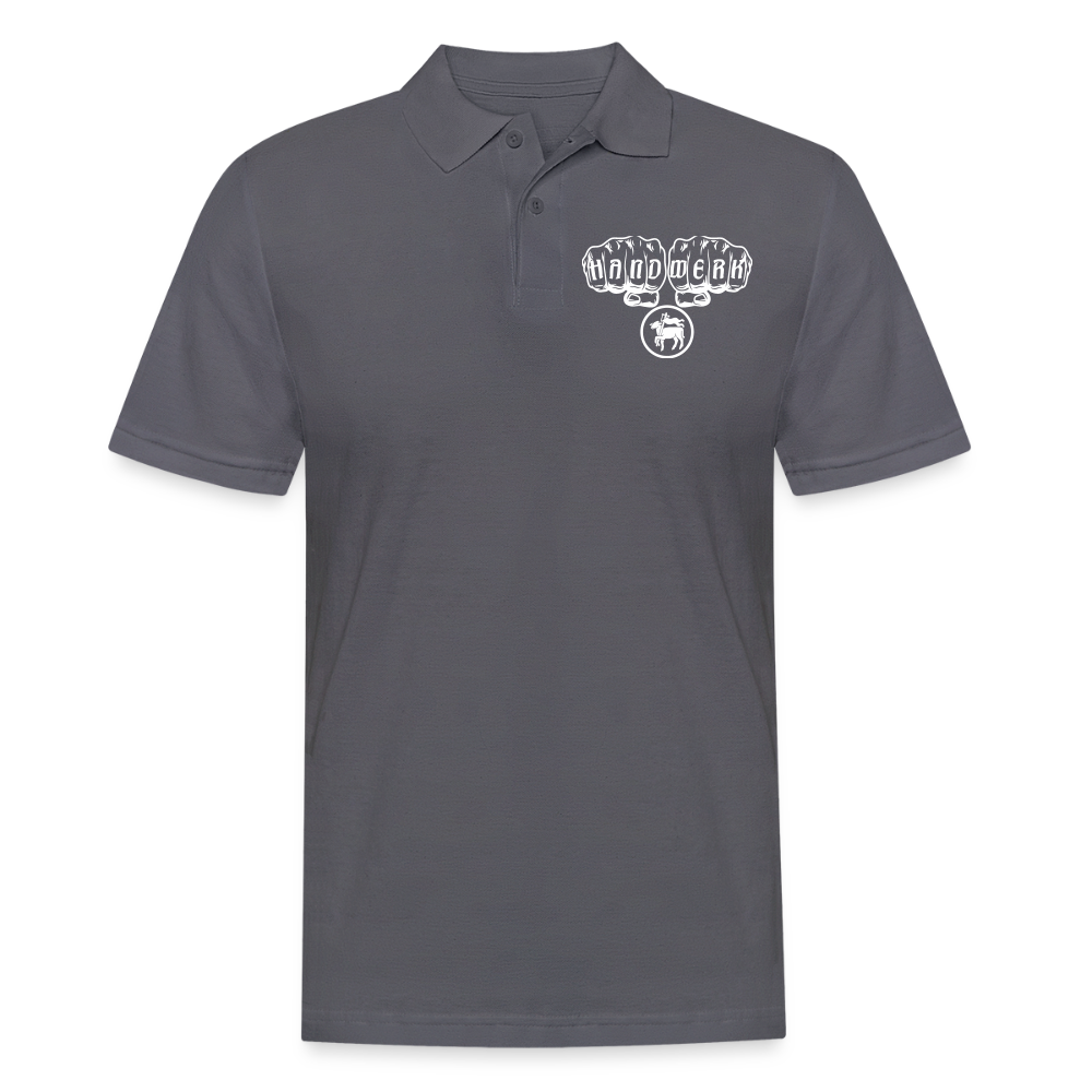 Männer Poloshirt "Fleischer" Anthrazit Männer Poloshirt