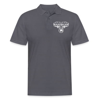 Männer Poloshirt "Fleischer" Anthrazit Männer Poloshirt