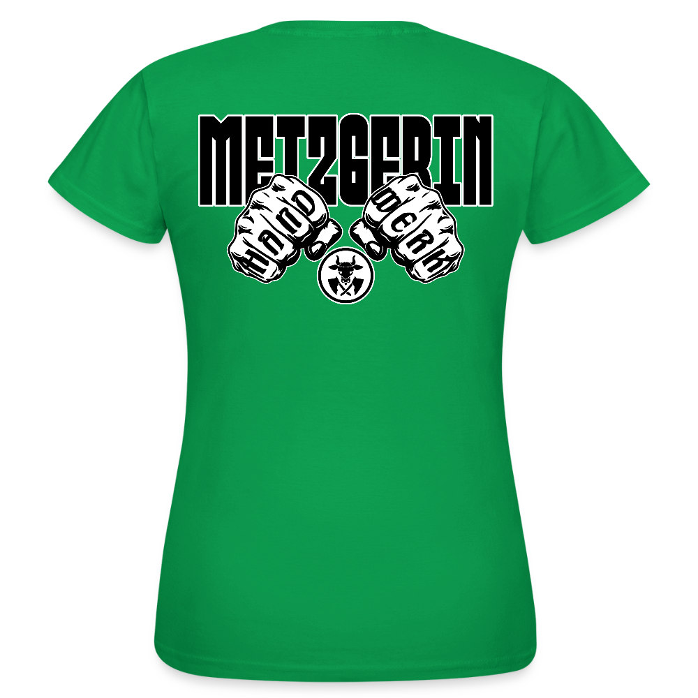 Frauen T-Shirt "Metzgerin" (beidseitig bedruckt) Kelly Green Frauen T-Shirt