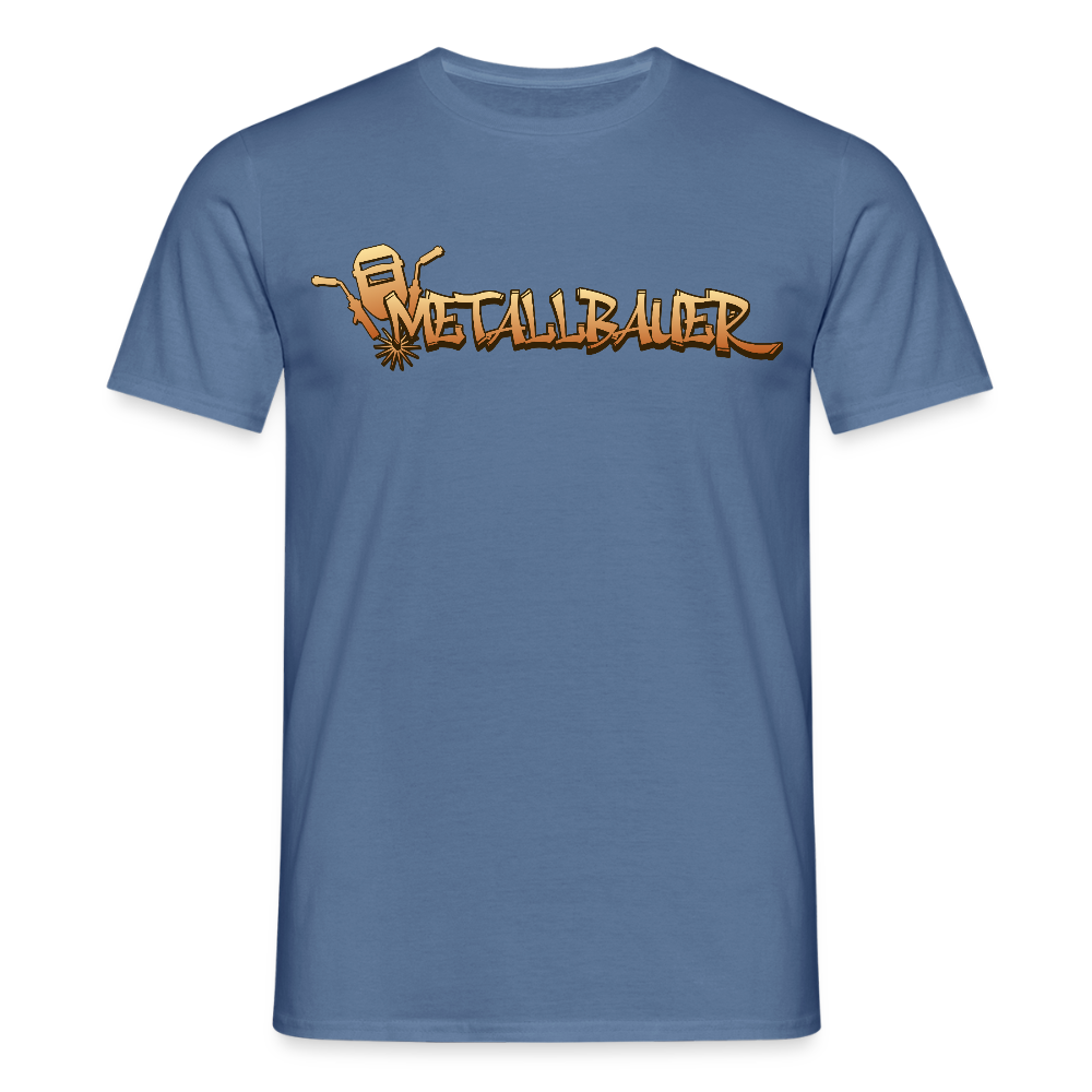 Unisex T-Shirt "Metallbauer" Taubenblau Männer T-Shirt