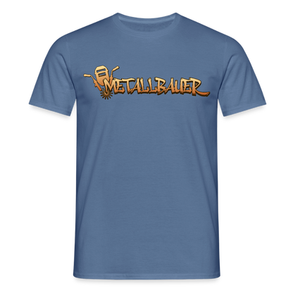 Unisex T-Shirt "Metallbauer" Taubenblau Männer T-Shirt