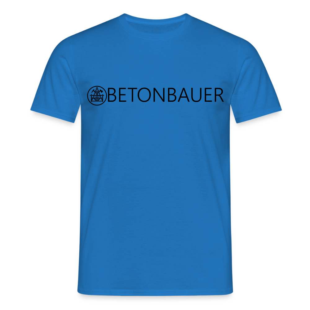 Unisex T-Shirt "Betonbauer" Royalblau Männer T-Shirt