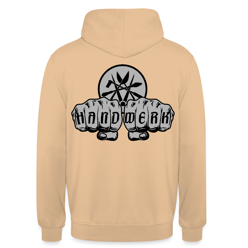 Unisex Hoodie "Spengler" beidseitig bedruckt - Pfirsich