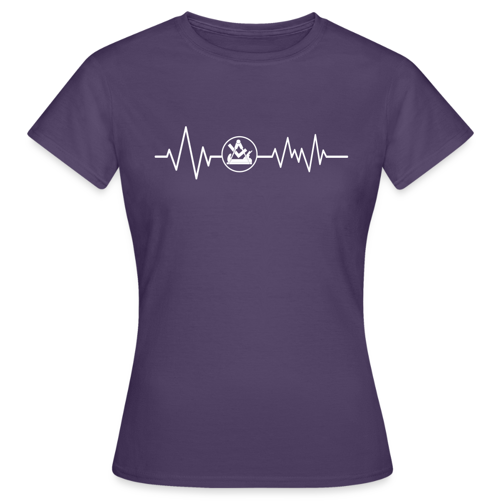 Frauen T-Shirt "Schreiner" Dunkellila Frauen T-Shirt