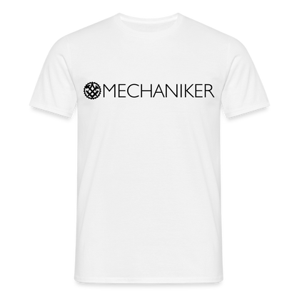 Unisex T-Shirt "Mechaniker" Weiß Männer T-Shirt