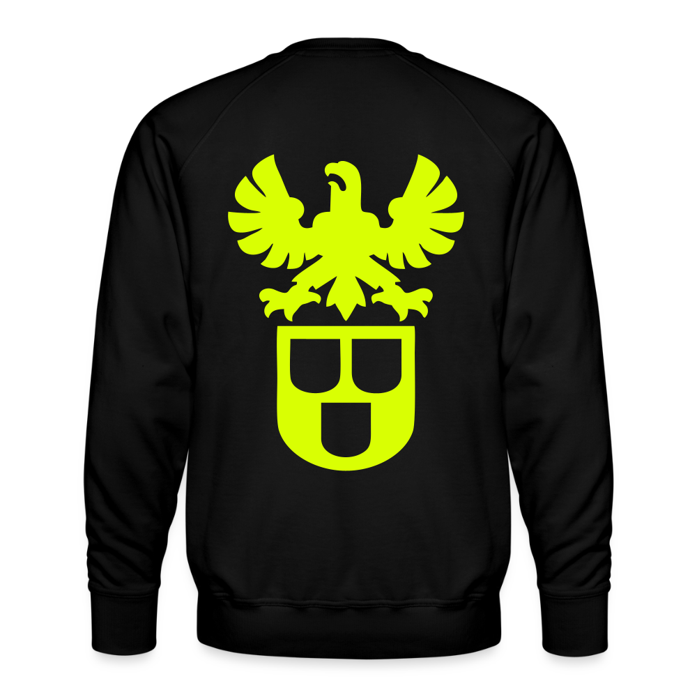 Unisex Premium Pullover "Lackierer" neongelb Schwarz Männer Premium Pullover