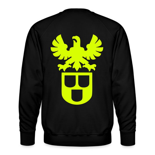 Unisex Premium Pullover "Lackierer" neongelb Schwarz Männer Premium Pullover