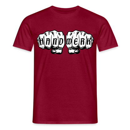 Unisex T-Shirt "Handwerk" Ziegelrot Männer T-Shirt