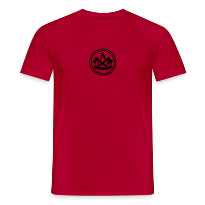Unisex Handwerker T-Shirt von Spreadconnect mit Skull & Zunft Druck, beidseitig bedrucktes Männer T-Shirt, handwerkliches Design