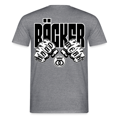 Unisex T-Shirt "Bäcker" - Graphit meliert