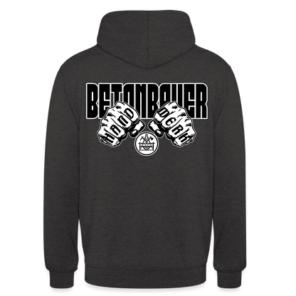 Unisex Hoodie "Betonbauer" (beidseitig bedruckt) - Anthrazit